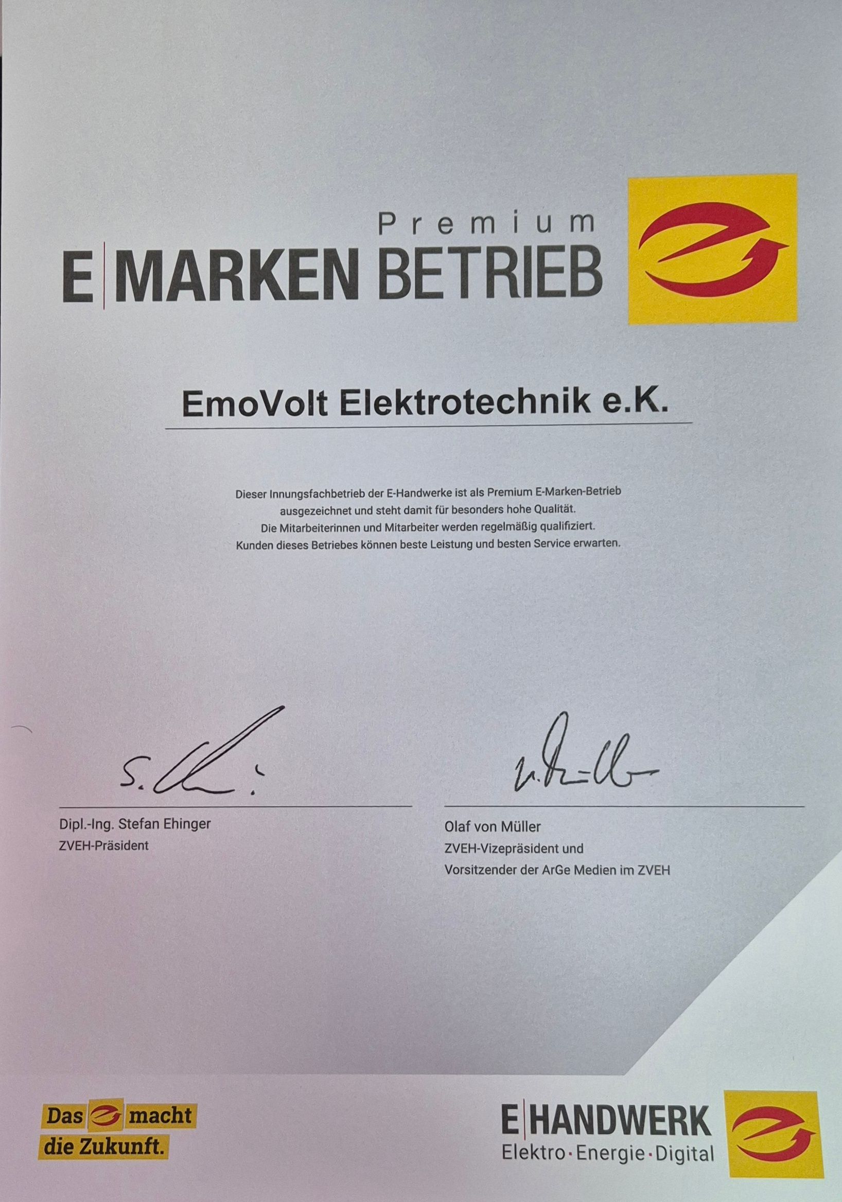 E|Marken Betrieb